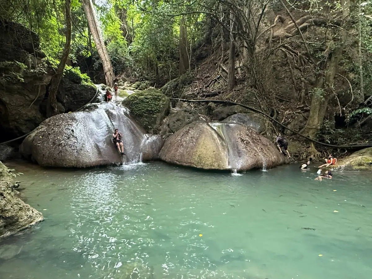 Private Day Tour to Erawan Waterfall Kanchanaburi from Bangkok